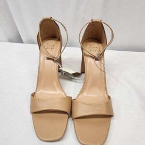 A New Day Women's Tan Heeled Sandals
